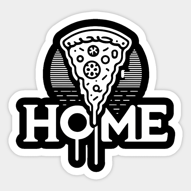 Funny Pizza Lover, Funny Home Pizza Sticker by logiamerch